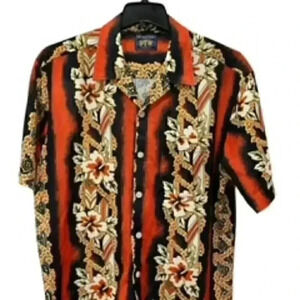 OTB Hawaiian Floral Print Shirt‎ Men’s Sz Large